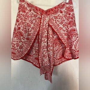 Farm Rio Red and White Skort